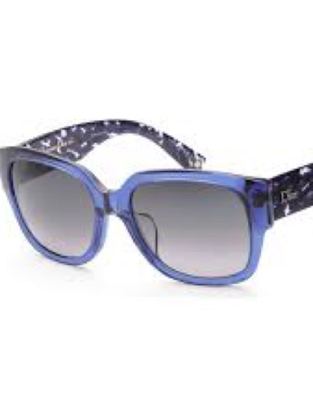 Vintage blue Dior Flanelle Square Sunglasses